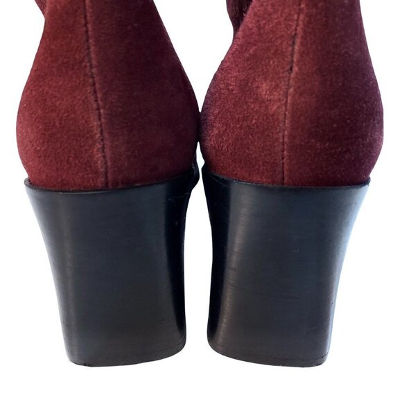 BLOOMINGDALE'S Sandra Genuine Suede Leather Side Zip Ankle Boots - Picture 8 of 9